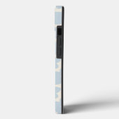 Coques Case-Mate iPhone Fleur Rétro Bleu Clair Et Crème (Verso / Gauche)