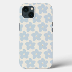 Case-Mate iPhone Case Fleur Rétro Bleu Clair Et Crème