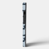 Coques Case-Mate iPhone Fleur Rétro Bleu Clair Et Navy (Verso / Gauche)