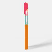 Coques Case-Mate iPhone Fleur rétro de nom personnalisé (Verso / Gauche)