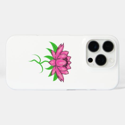 Coques Case-Mate iPhone Fleur rose (Verso (horizontal))