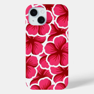 Coque Pour iPhone 15 Fleur rose couleur mignonne florale