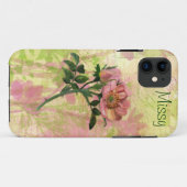 Coques Case-Mate iPhone Fleur Rose de chien (Dos (Horizontal))