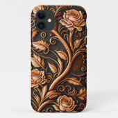 Coques Case-Mate iPhone Fleur Rose de coupe médiévale (Dos)
