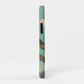 Coques Case-Mate iPhone Fleur rose et lune de croissant (Dos/Droite)