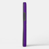Coques Case-Mate iPhone Fleur rose monogramme violet (Verso / Droite)