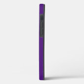 Coques Case-Mate iPhone Fleur rose monogramme violet (Verso / Gauche)