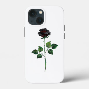 Case-Mate iPhone Case Fleur rose noire