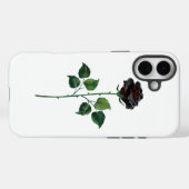 Coques Case-Mate iPhone Fleur rose noire (Verso (horizontal))
