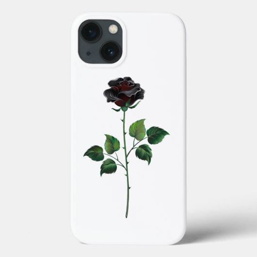 Coques Case-Mate iPhone Fleur rose noire (Verso)