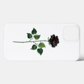 Coques Case-Mate iPhone Fleur rose noire (Verso (horizontal))