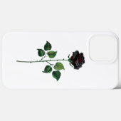Coques Case-Mate iPhone Fleur rose noire (Verso (horizontal))