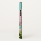 Coques Case-Mate iPhone Fleur rose placé sur le cactus en épi (Dos/Droite)