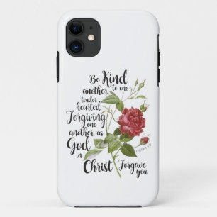 Case-Mate iPhone Case Fleur Rose vintage illustrée par un verset bibliqu