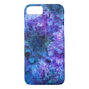 Coques Pour iPhone Fleur rose violet motif art numérique