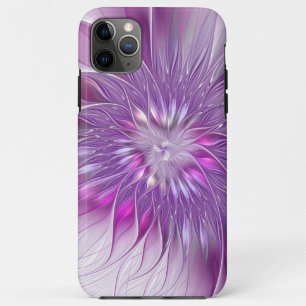 Case-Mate iPhone Case Fleur Rose Violet Passion Abstrait Art Fractal