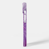 Coques Case-Mate iPhone Fleur Rose Violet Passion Abstrait Art Fractal (Verso / Gauche)