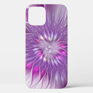 Case-Mate iPhone Case Fleur Rose Violet Passion Abstrait Art Fractal