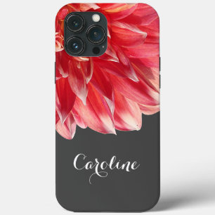 Coques Pour iPhone Fleur rouge de corail estivale élégante faite sur