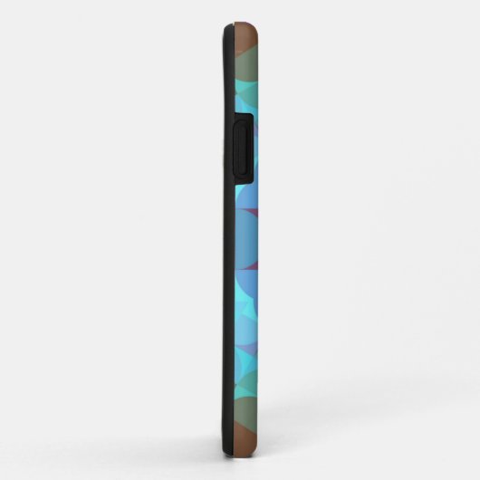 Coques Case-Mate iPhone Fleur rouge Mandala rouge bleu et violet (Dos/Droite)