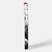 Coques Case-Mate iPhone Fleur rouge sur Plante noir blanc (Verso / Gauche)