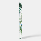 Coques Case-Mate iPhone Fleur sauvage aquarelle bleu vert (Verso / Gauche)