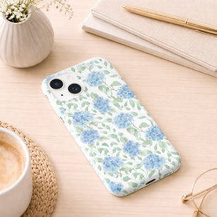 Coque Pour iPhone 14 Fleur sauvage aquarelle bleu vert