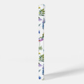 Coques Case-Mate iPhone Fleur sauvage aquarelle bleu violet (Verso / Droite)