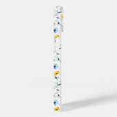 Coques Case-Mate iPhone Fleur sauvage aquarelle bleue jaune  (Verso / Droite)