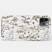 Coques Case-Mate iPhone Fleur sauvage aquarelle rose violet (Dos (Horizontal))