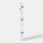 Coques Case-Mate iPhone Fleur sauvage aquarelle violette verte (Verso / Gauche)