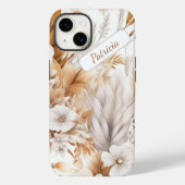 Coques Case-Mate iPhone Fleur sauvage bohème rustique moderne (Verso)