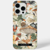 Coques Case-Mate iPhone Fleur Sauvage Champignon | Monogramme de la Forêt  (Verso)