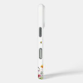 Coques Case-Mate iPhone Fleur sauvage couleur aquarelle avec papillon (Verso / Droite)