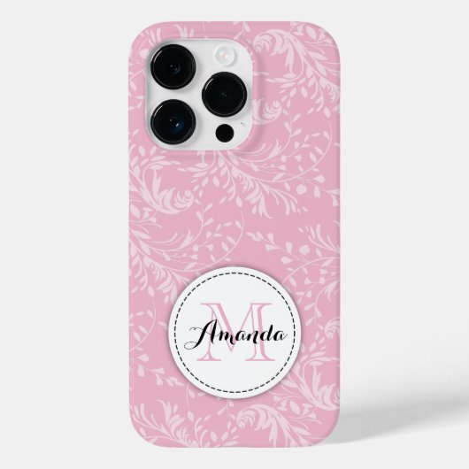 Coques Case-Mate iPhone Fleur sauvage damask rose floral (Verso)