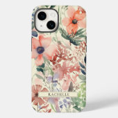 Coques Case-Mate iPhone Fleur sauvage d'aquarelle florale personnalisé (Verso)