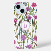 Coques Case-Mate iPhone Fleur sauvage d'aquarelle moderne (Verso)