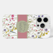 Coques Case-Mate iPhone Fleur sauvage d'aquarelle Rose et Sage Bloom Wilel (Verso (horizontal))