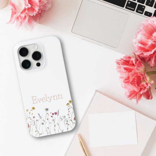 Coques Case-Mate iPhone Fleur sauvage d'aquarelle Whimsical