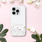 Coques Case-Mate iPhone Fleur sauvage d'aquarelle Whimsical