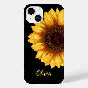 Coque Pour iPhone 14 Fleur sauvage d'art floral de tournesol