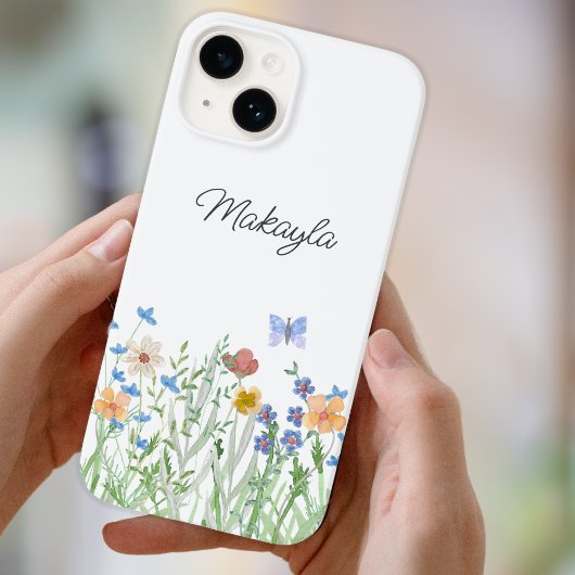 Coques Case-Mate iPhone Fleur sauvage floral personnalisé