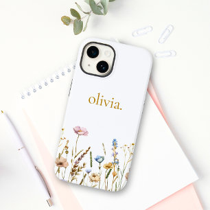 Coque Pour iPhone 14 Fleur sauvage floral personnalisé