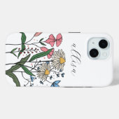 Coques Case-Mate iPhone Fleur sauvage floral personnalisé Whimsical (Verso (horizontal))
