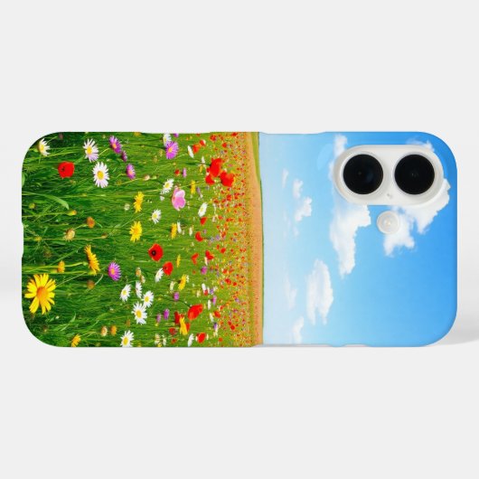 Coques Case-Mate iPhone Fleur sauvage Meadow (Verso (horizontal))