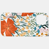 Coques Case-Mate iPhone Fleur sauvage Motif sans couture (Verso (horizontal))
