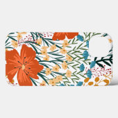 Coques Case-Mate iPhone Fleur sauvage Motif sans couture (Verso (horizontal))