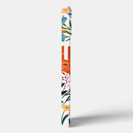 Coques Case-Mate iPhone Fleur sauvage Motif sans couture (Verso / Droite)