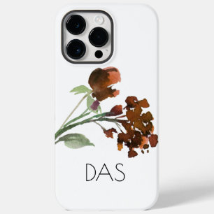 Coque Pour Pour iPhone 14 Pro Max Fleur sauvage   Terracotta Orange Bohemian Custom