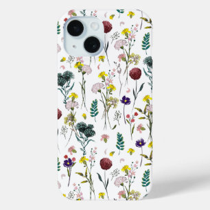 Coque Pour iPhone 15 Fleur Sauvage Vibrante